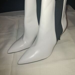 Bershka Black and White Heeled Boots